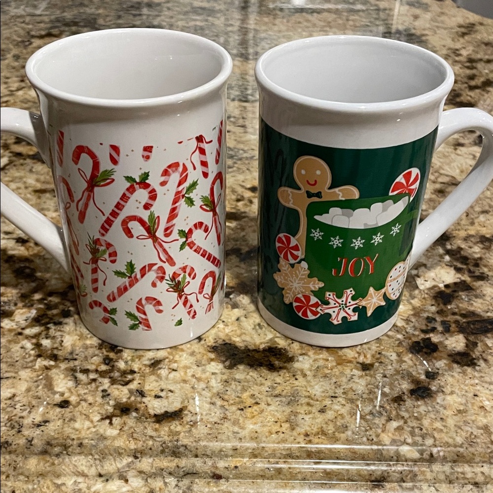 Royal Norfolk Christmas Mugs - Red and Green